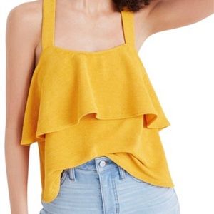 Madewell Texture & Thread Tiered Tank